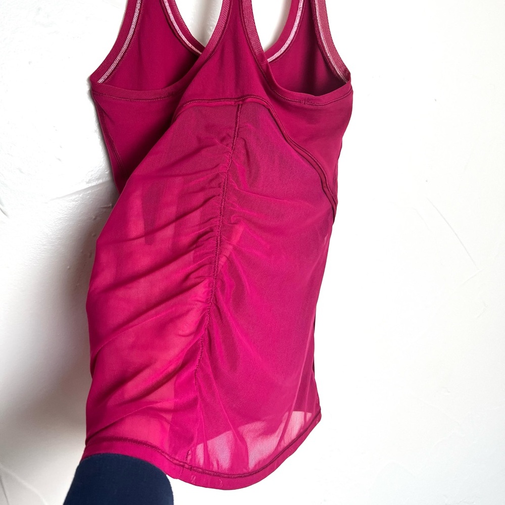 VGUC Lululemon Berry Pink Razorback Tank - Picture 7 of 13